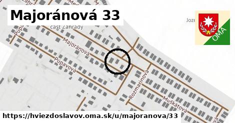 Majoránová 33, Hviezdoslavov