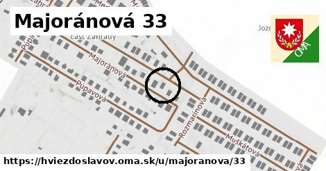 Majoránová 33, Hviezdoslavov