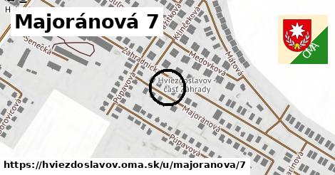 Majoránová 7, Hviezdoslavov