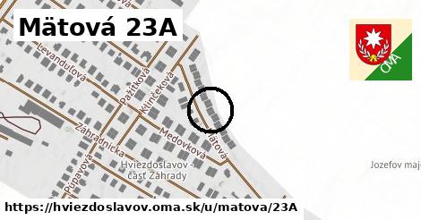 Mätová 23A, Hviezdoslavov