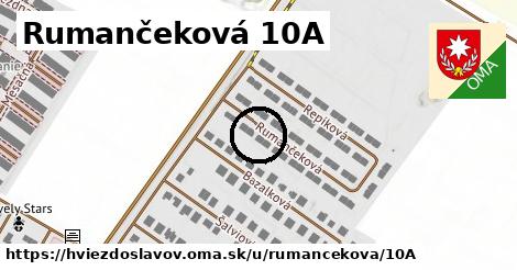 Rumančeková 10A, Hviezdoslavov