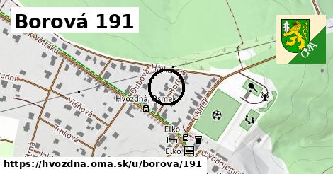 Borová 191, Hvozdná