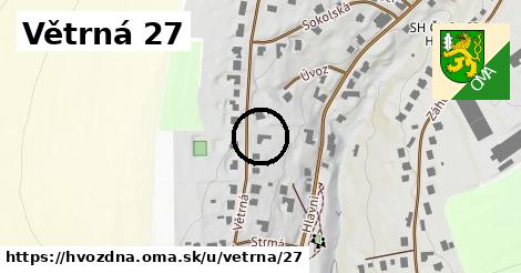 Větrná 27, Hvozdná