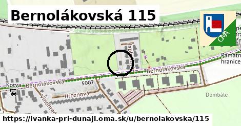 Bernolákovská 115, Ivanka pri Dunaji