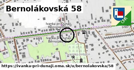 Bernolákovská 58, Ivanka pri Dunaji