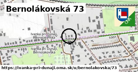 Bernolákovská 73, Ivanka pri Dunaji