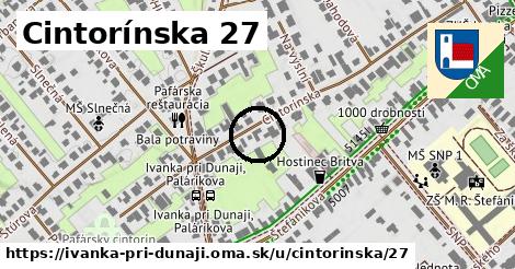 Cintorínska 27, Ivanka pri Dunaji