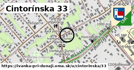 Cintorínska 33, Ivanka pri Dunaji