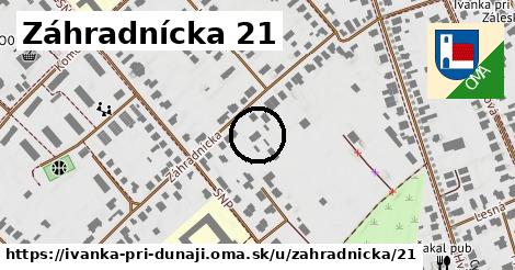 Záhradnícka 21, Ivanka pri Dunaji