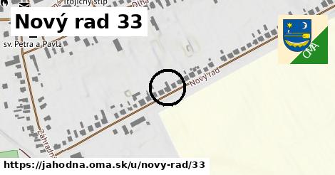 Nový rad 33, Jahodná