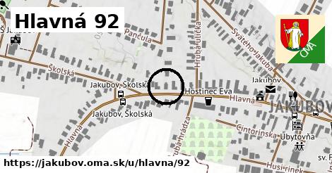 Hlavná 92, Jakubov