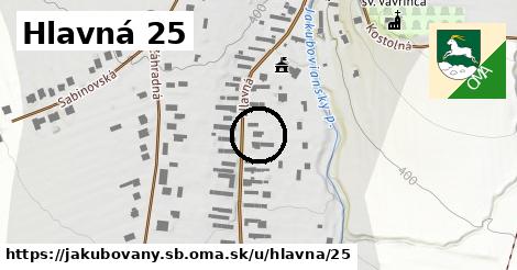 Hlavná 25, Jakubovany, okres SB