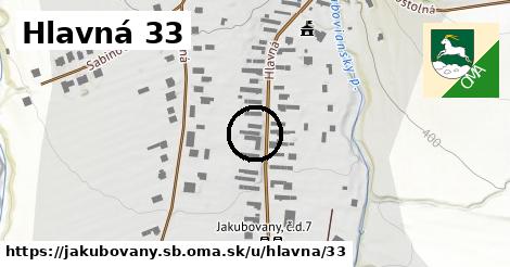 Hlavná 33, Jakubovany, okres SB