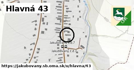 Hlavná 43, Jakubovany, okres SB