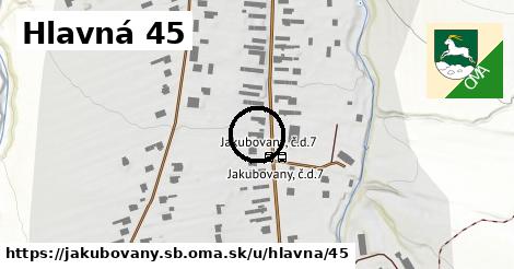 Hlavná 45, Jakubovany, okres SB