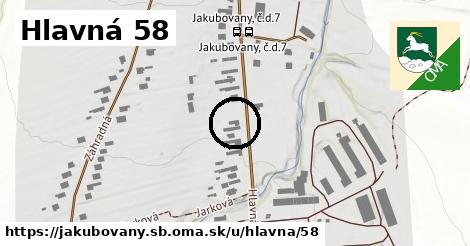 Hlavná 58, Jakubovany, okres SB