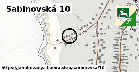 Sabinovská 10, Jakubovany, okres SB