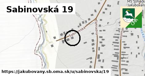 Sabinovská 19, Jakubovany, okres SB