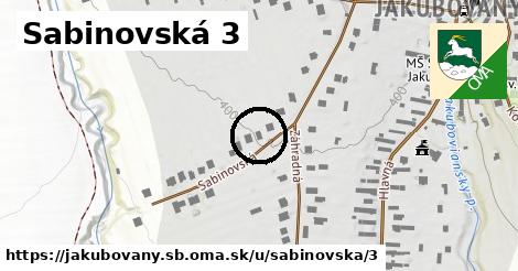Sabinovská 3, Jakubovany, okres SB