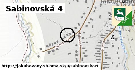 Sabinovská 4, Jakubovany, okres SB