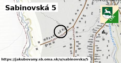 Sabinovská 5, Jakubovany, okres SB