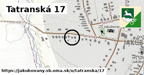 Tatranská 17, Jakubovany, okres SB