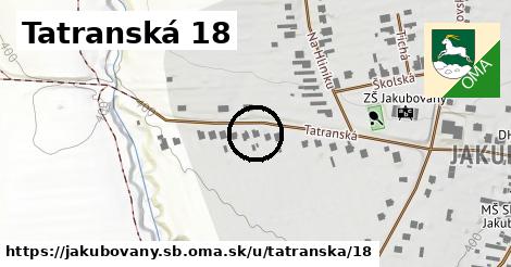 Tatranská 18, Jakubovany, okres SB