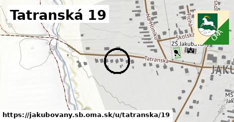 Tatranská 19, Jakubovany, okres SB