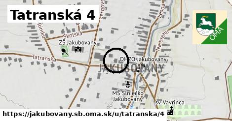 Tatranská 4, Jakubovany, okres SB