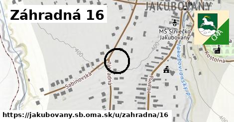 Záhradná 16, Jakubovany, okres SB