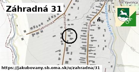 Záhradná 31, Jakubovany, okres SB