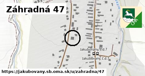 Záhradná 47, Jakubovany, okres SB