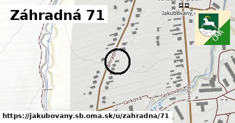 Záhradná 71, Jakubovany, okres SB