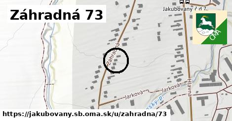 Záhradná 73, Jakubovany, okres SB