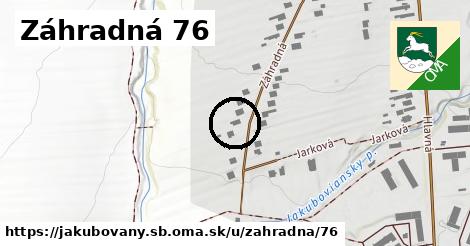 Záhradná 76, Jakubovany, okres SB