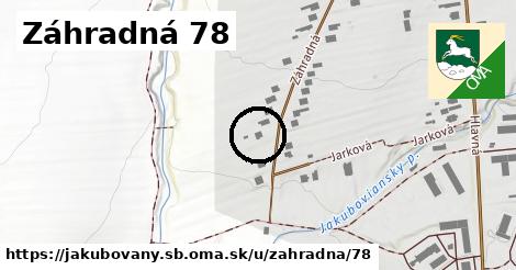 Záhradná 78, Jakubovany, okres SB