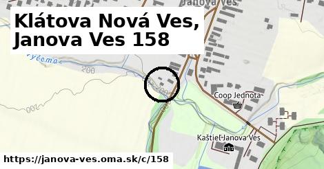 Klátova Nová Ves, Janova Ves <span class="supisne">158</span>