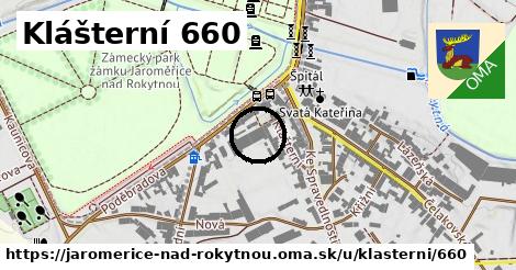 Klášterní 660, Jaroměřice nad Rokytnou