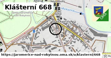 Klášterní 668, Jaroměřice nad Rokytnou