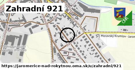 Zahradní 921, Jaroměřice nad Rokytnou