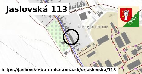 Jaslovská 113, Jaslovské Bohunice