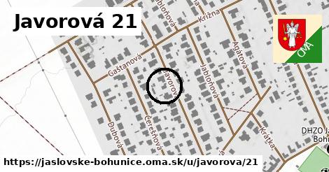 Javorová 21, Jaslovské Bohunice