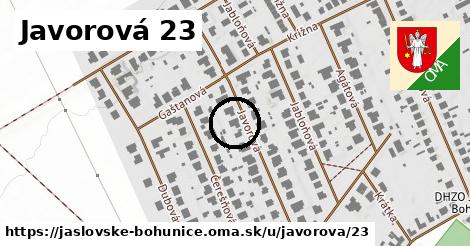 Javorová 23, Jaslovské Bohunice