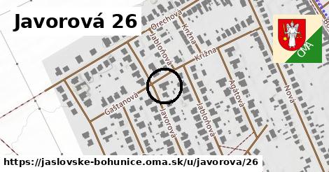 Javorová 26, Jaslovské Bohunice