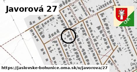 Javorová 27, Jaslovské Bohunice