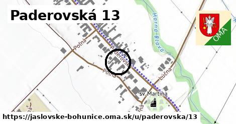 Paderovská 13, Jaslovské Bohunice