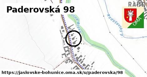 Paderovská 98, Jaslovské Bohunice