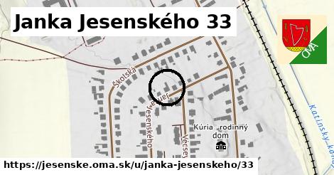 Janka Jesenského 33, Jesenské