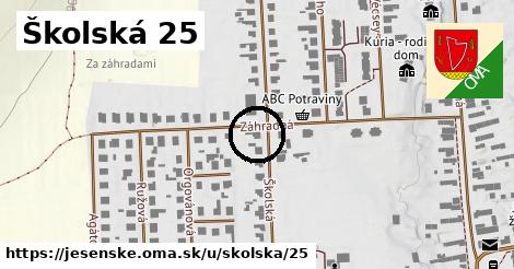 Školská 25, Jesenské