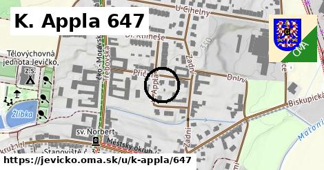 K. Appla 647, Jevíčko